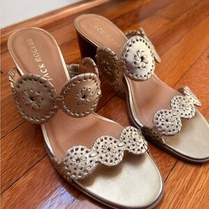 Jack Rogers Metallic Gold Sandals